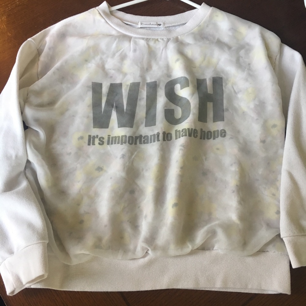 “Wish” sweater shirt